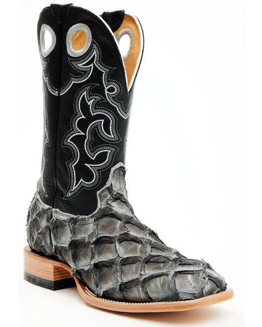 Cody James Men's Exotic Pirarucu Western Boots - Broad Square Toe