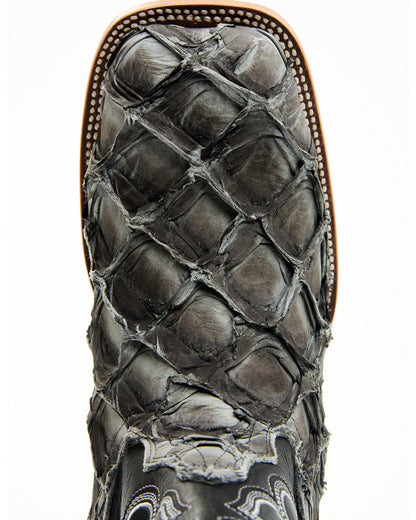 Cody James Men's Exotic Pirarucu Western Boots - Broad Square Toe
