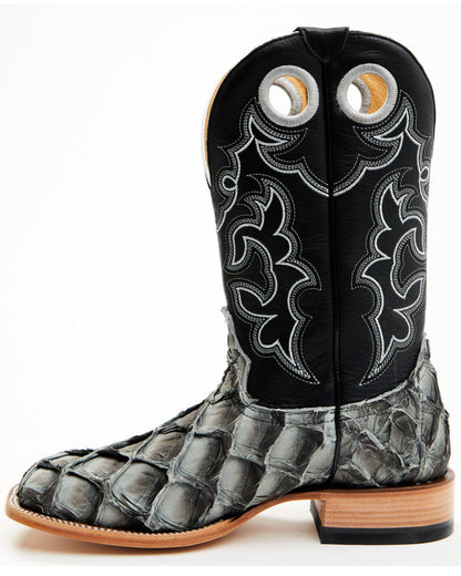 Cody James Men's Exotic Pirarucu Western Boots - Broad Square Toe