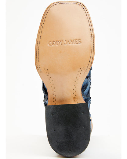 Cody James Men's Exotic Pirarucu Western Boots - Broad Square Toe