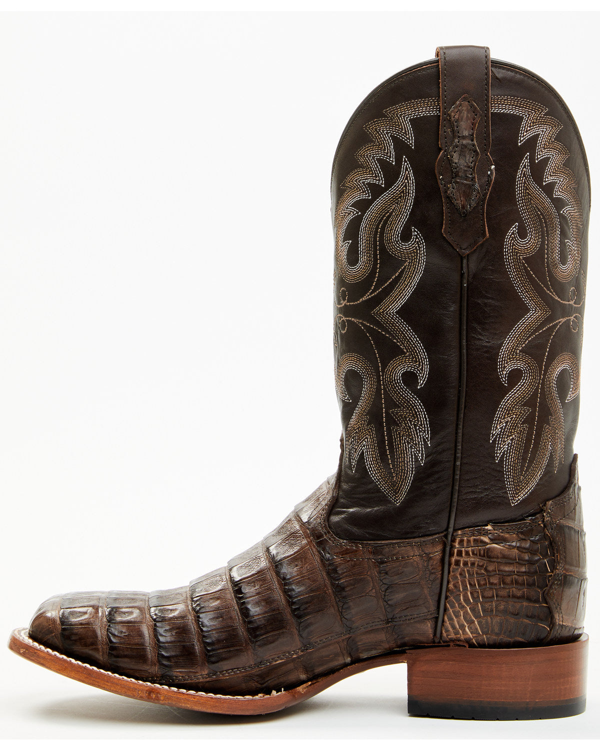 Cody James Men's Exotic Caiman Tail Skin Western Boots - Broad Square