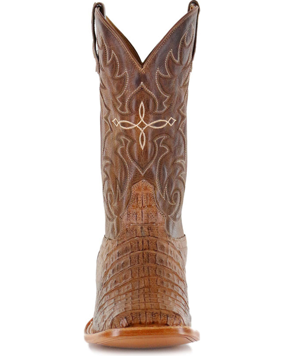 Cody James Men's Burnished Caiman Exotic Boots - Broad Square Toe