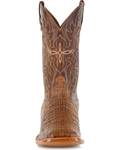 Cody James Men's Burnished Caiman Exotic Boots - Broad Square Toe