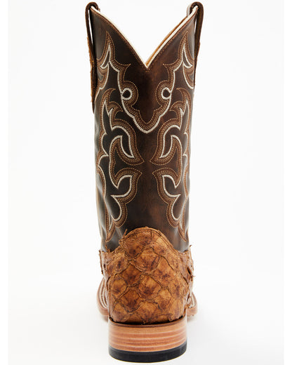 Cody James Men's Exotic Pirarucu Skin Western Boots - Broad Square Toe