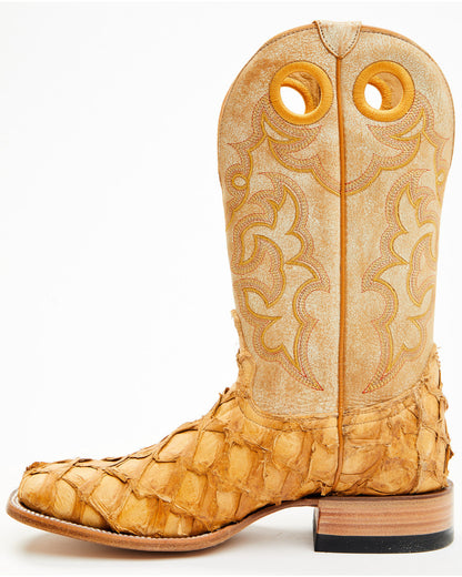 Cody James Men's Exotic Pirarucu Western Boots - Broad Square Toe