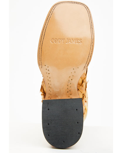 Cody James Men's Exotic Pirarucu Western Boots - Broad Square Toe