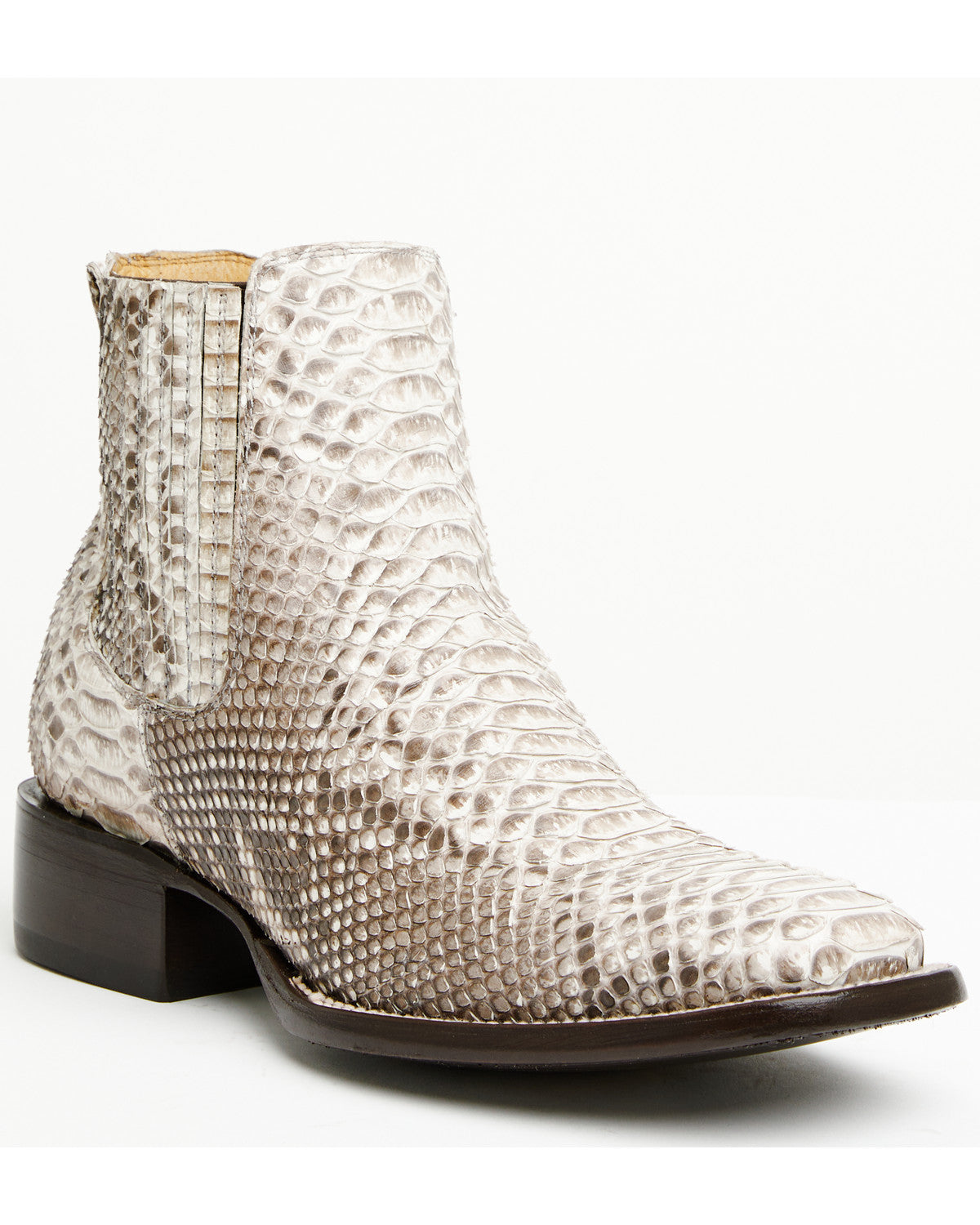 Cody James Men's Hash Exotic Python Western Ankle Boots - Broad Square