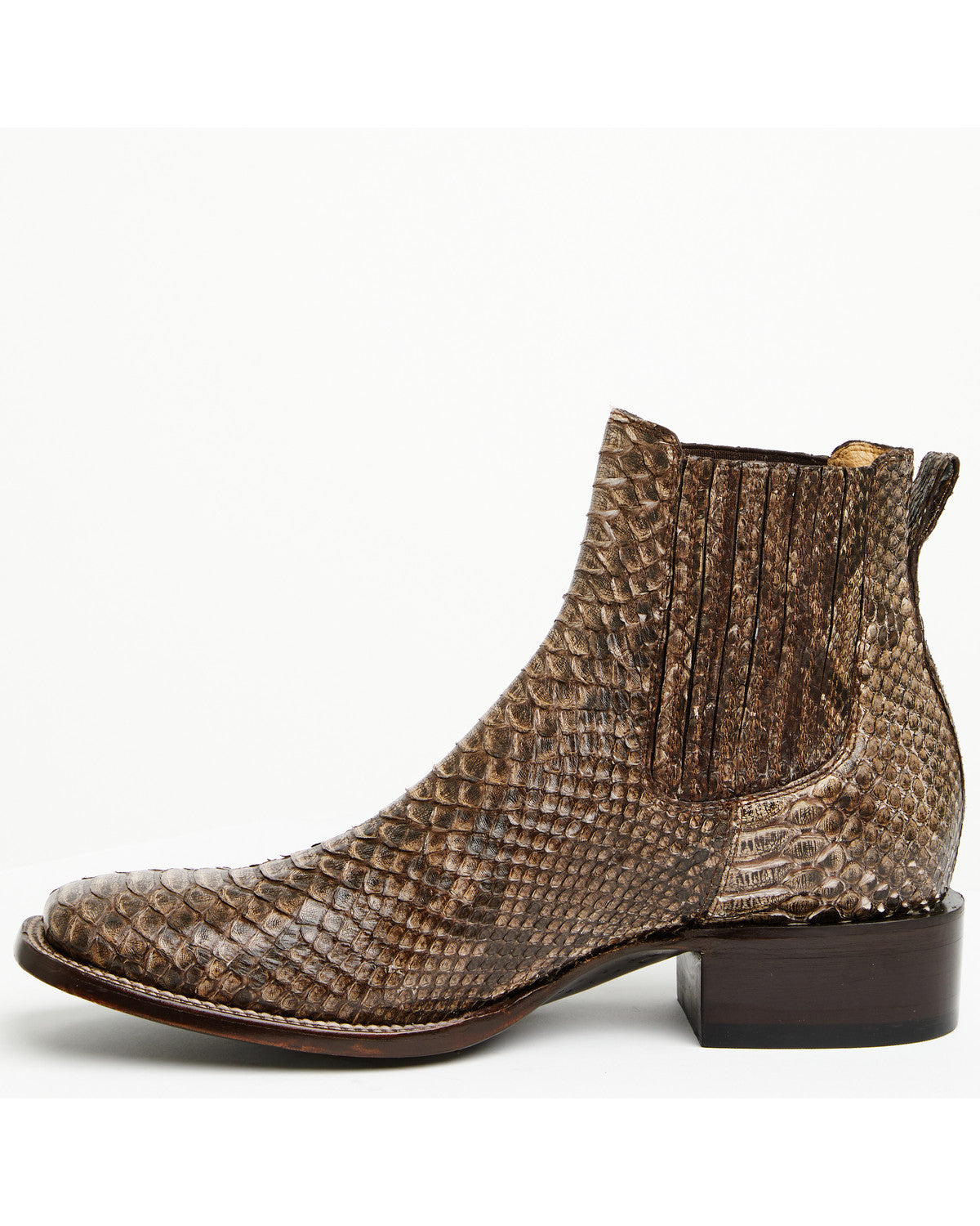 Cody James Men's Hash Exotic Python Western Ankle Boots - Broad Square