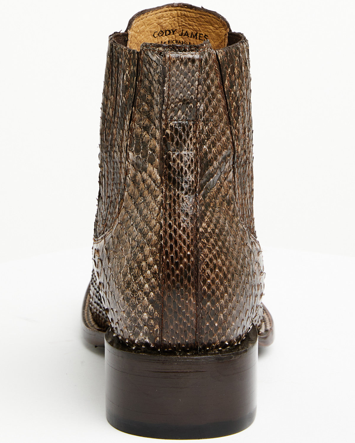 Cody James Men's Hash Exotic Python Western Ankle Boots - Broad Square