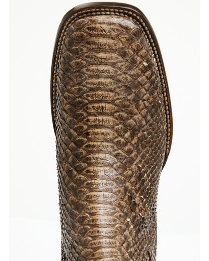 Cody James Men's Hash Exotic Python Western Ankle Boots - Broad Square