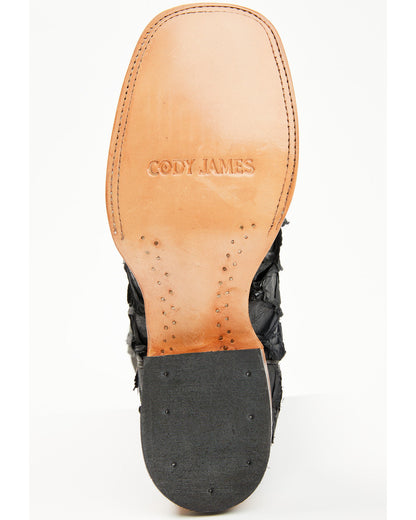 Cody James Men's Exotic Pirarucu Western Boots - Broad Square Toe