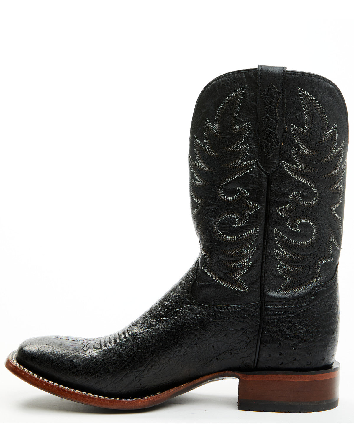 Cody James Men's Exotic Smooth Ostrich Western Boots - Broad Square To