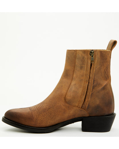 Cody James Men's Larsen Western Ankle Boots - Round Toe