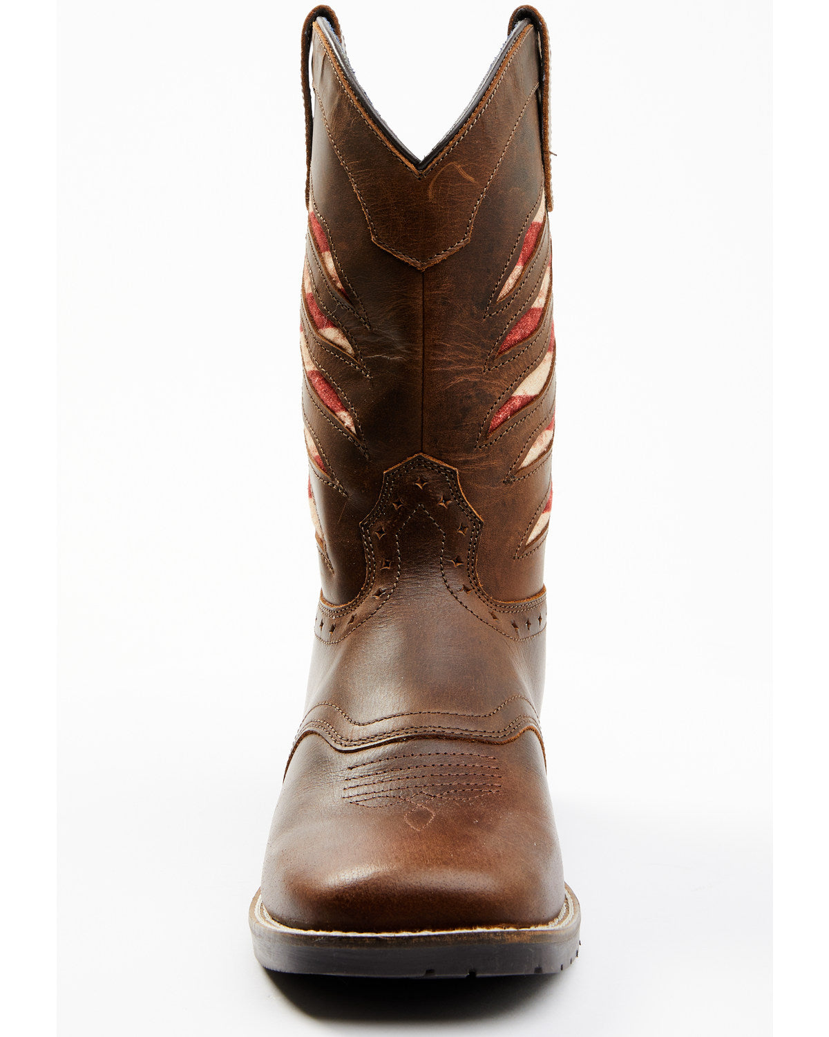 Cody James Boys' Ripped Flag Western Boots - Broad Square Toe