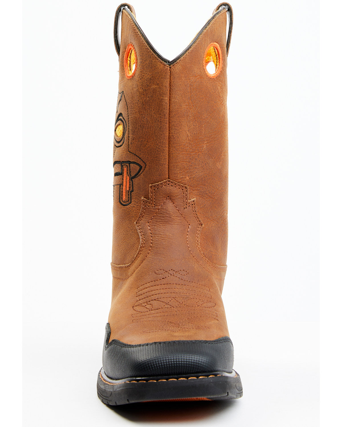 Cody James Boys' Skull Work Boots - Broad Square Toe