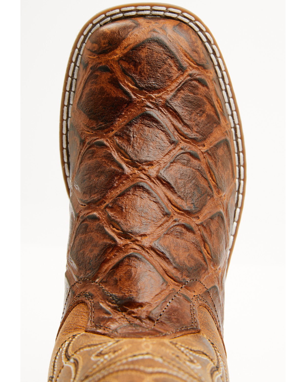 Cody James Boys' Duke Pirarucu Print Western Boots - Broad Square Toe