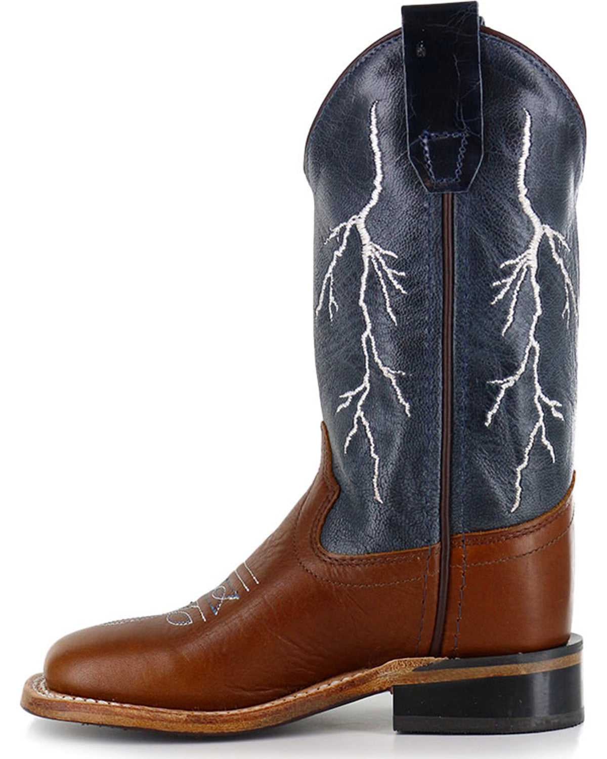 Cody James Boys' Lightening Embroidered Western Boots - Square Toe