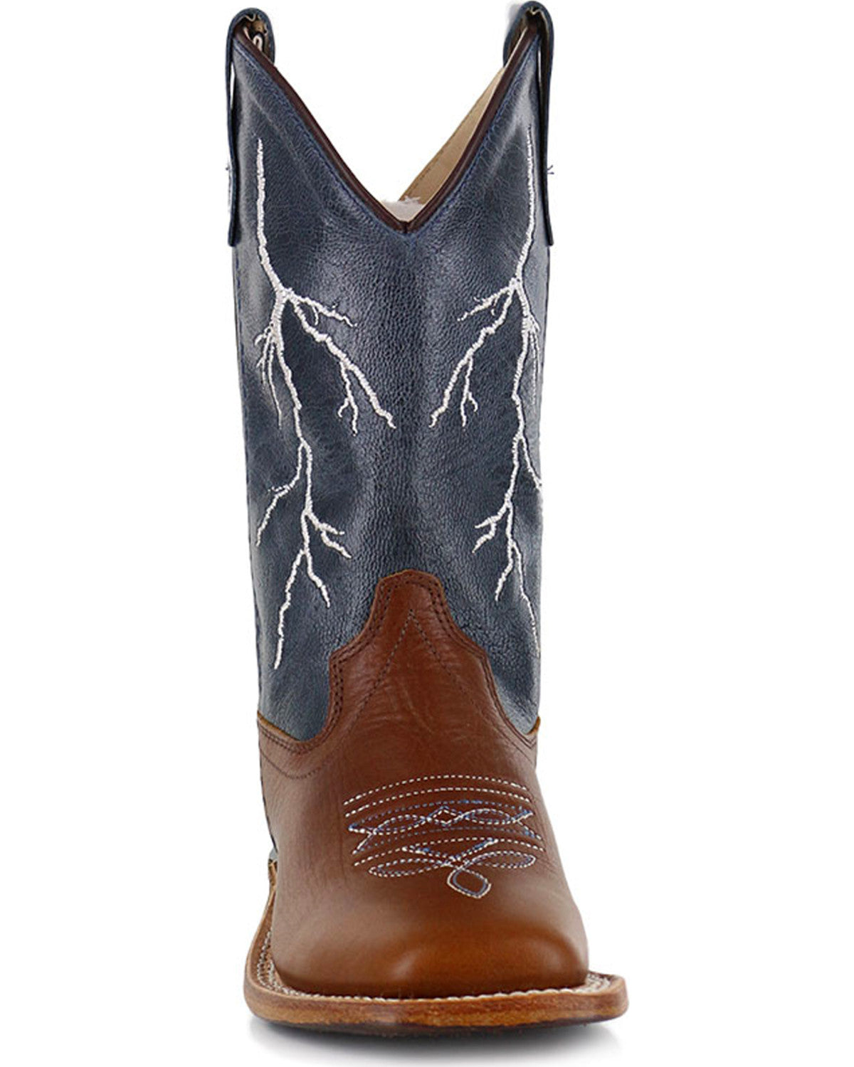Cody James Boys' Lightening Embroidered Western Boots - Square Toe