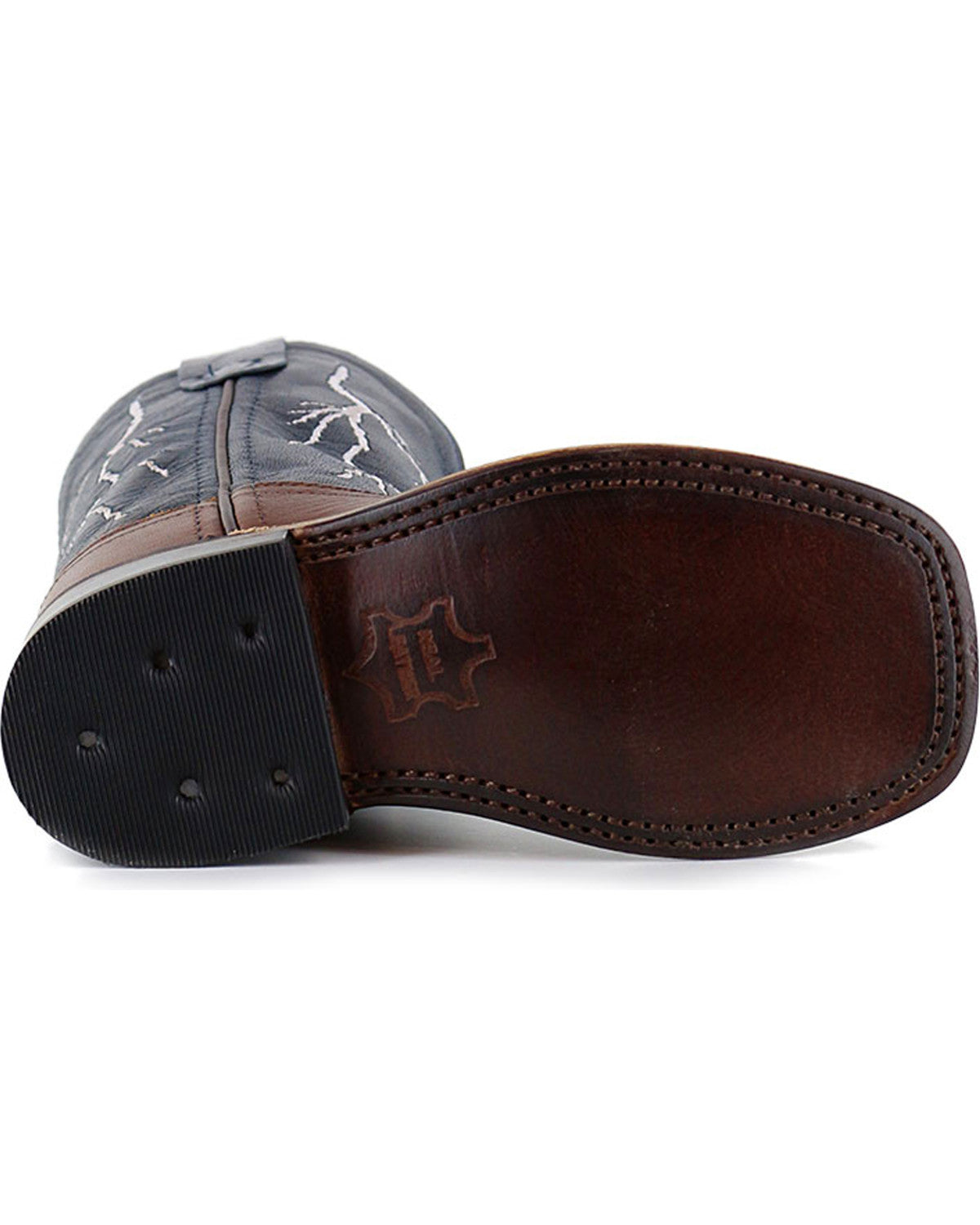 Cody James Boys' Lightening Embroidered Western Boots - Square Toe