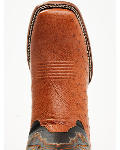Cody James Men's Exotic Ostrich Western Boots - Broad Square Toe