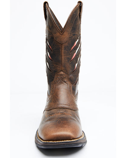 Cody James Men's Scratch Mexico Flag Lite Performance Western Boots -