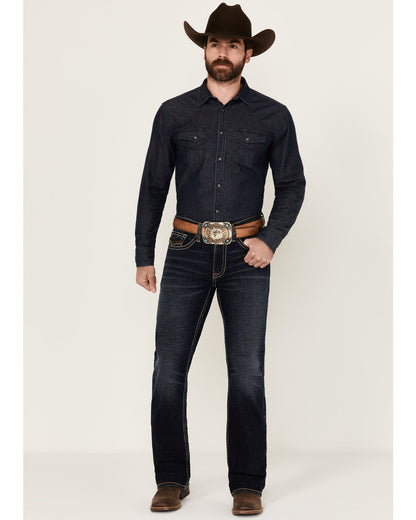 Cody James Men's Night Ranger Wash Wyatt Slim Bootcut Stretch Denim Je
