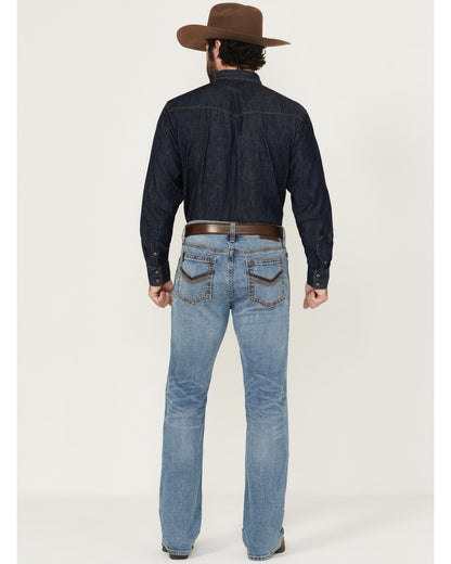 Cody James Men's Highland Wash Wyatt Slim Bootcut Stretch Denim Jeans