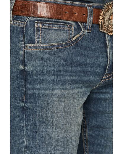 Cody James Men's Grullo Wash Wyatt Slim Bootcut Stretch Denim Jeans