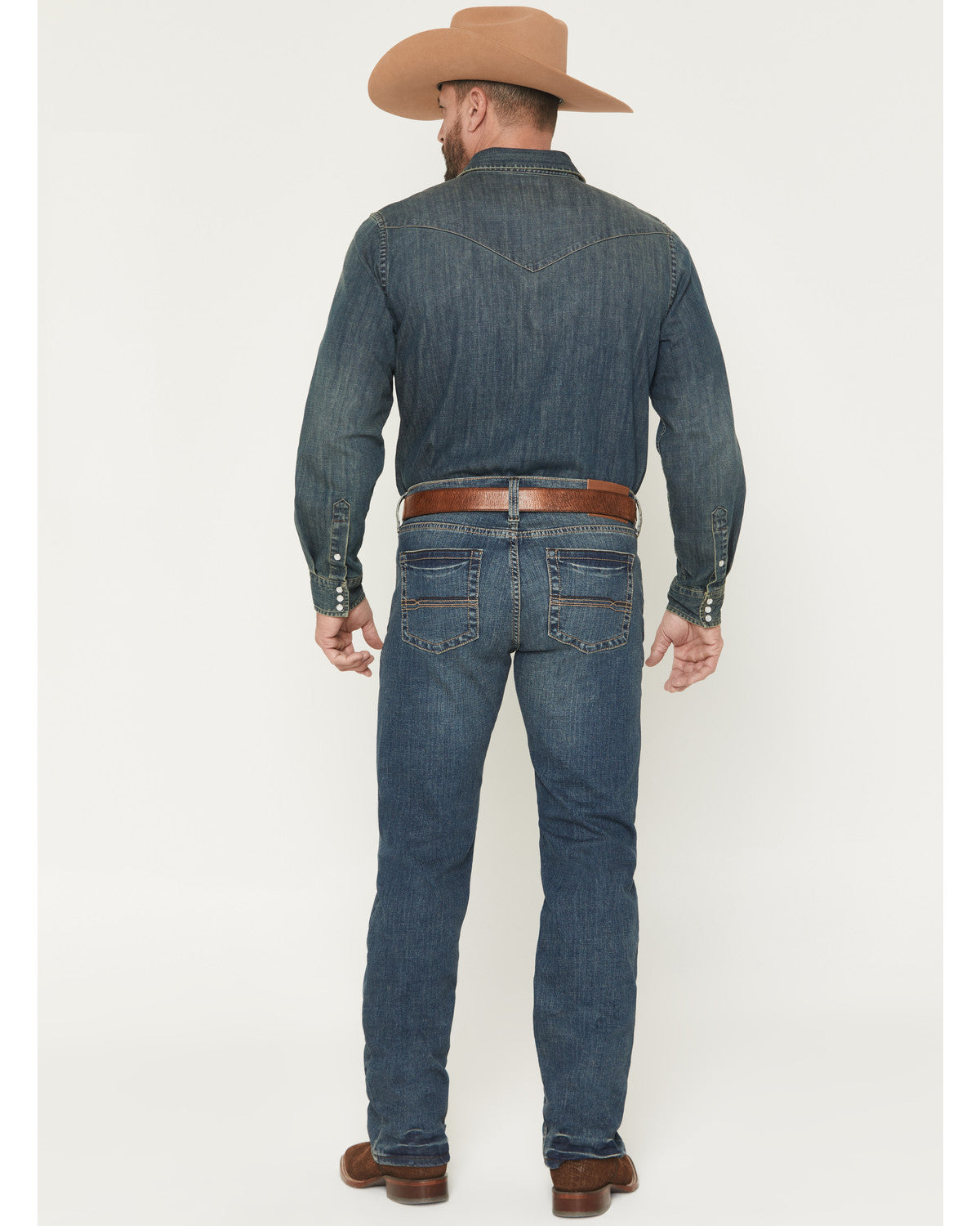 Cody James Men's Grullo Wash Wyatt Slim Bootcut Stretch Denim Jeans