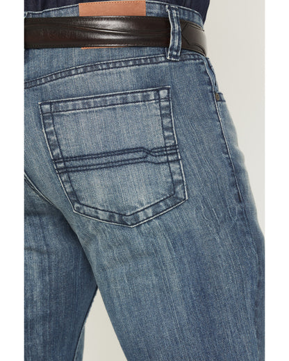 Cody James Men's Texas Wash Wyatt Slim Bootcut Stretch Denim Jeans