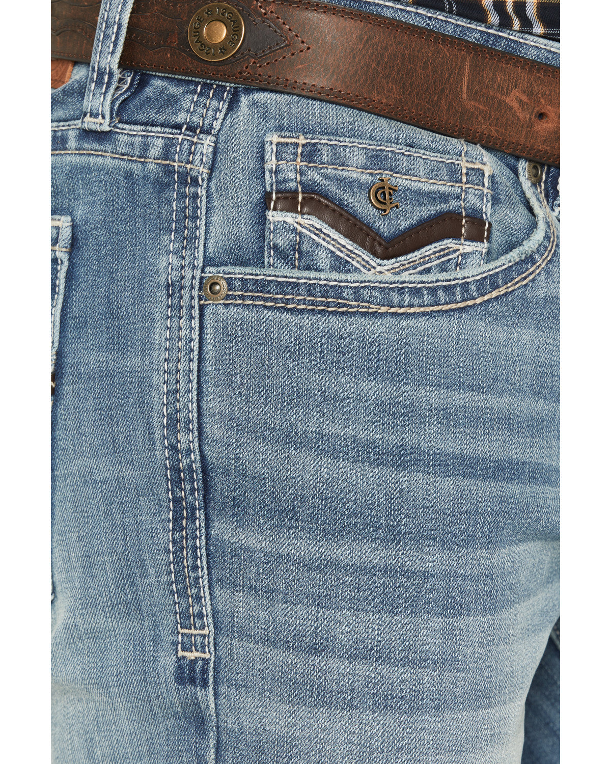 Cody James Men's Rowdy Wash Jackson Slim Straight Stretch Denim Jeans