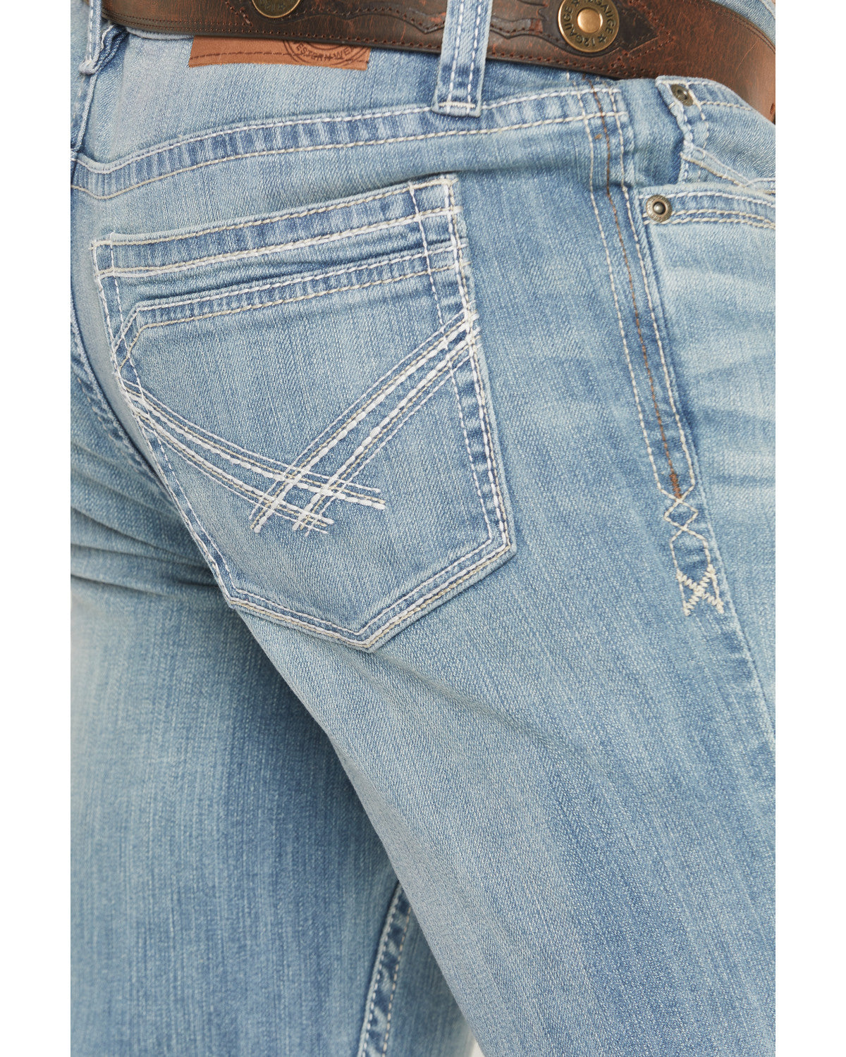 Cody James Men's Crocket Wash Duke Relaxed Bootcut Stretch Denim Jeans