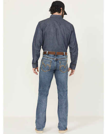 Cody James Men's FR Medium Wash Slim Bootcut Stretch Denim Work Jeans