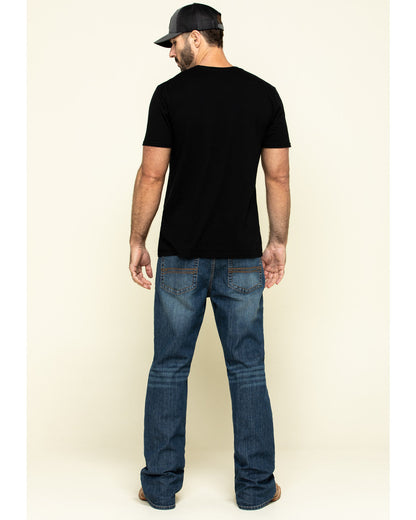 Cody James Men's Wolfstooth Wash Duke Relaxed Bootcut Stretch Denim Je