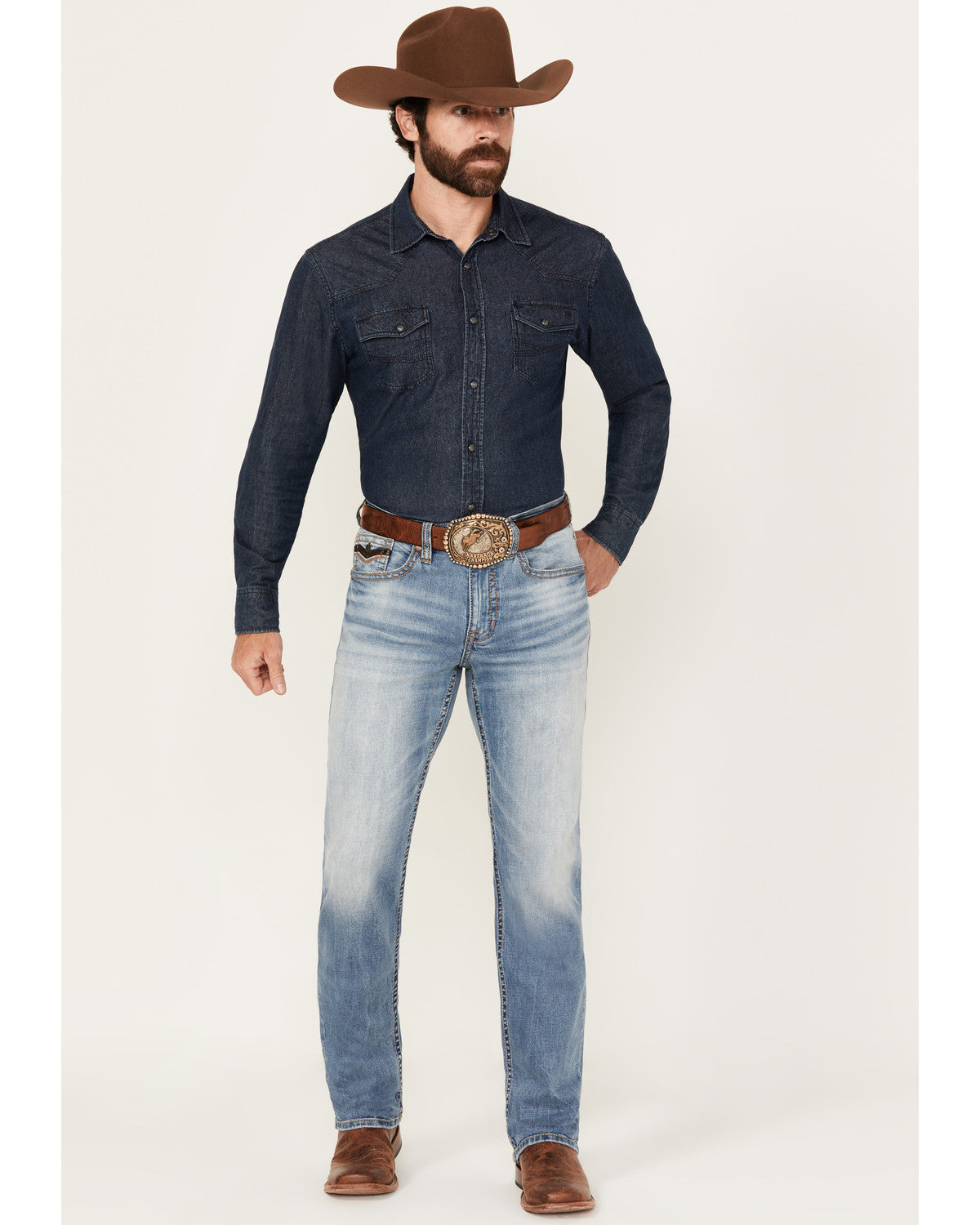 Cody James Men's Fire Water Wash Jackson Slim Straight Stretch Denim J