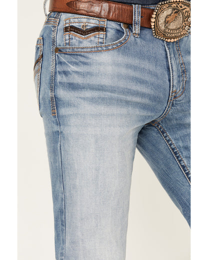 Cody James Men's Fire Water Wash Jackson Slim Straight Stretch Denim J