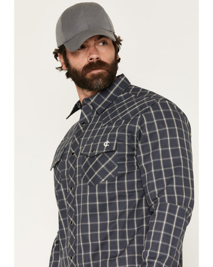 Cody James Men's FR Maricopa Plaid Print Long Sleeve Snap Work Shirt