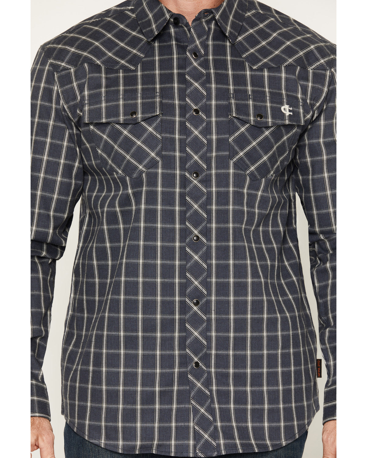 Cody James Men's FR Maricopa Plaid Print Long Sleeve Snap Work Shirt