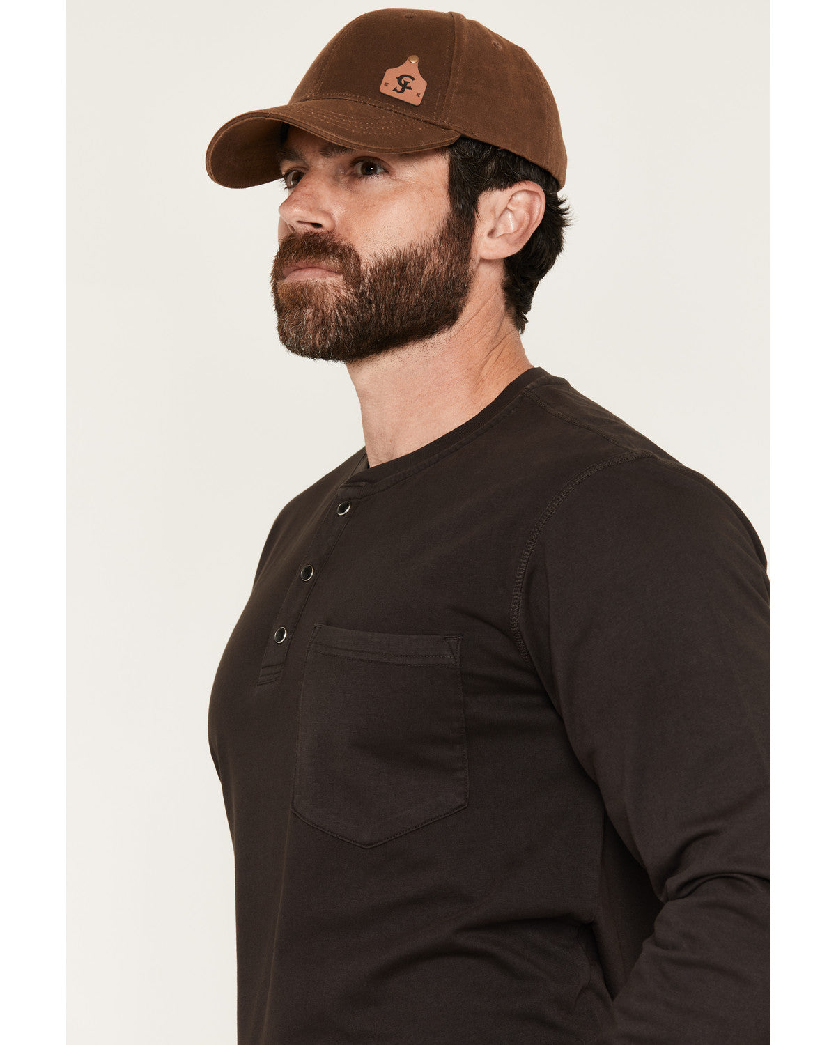 Cody James Men's FR Roughneck Solid Long Sleeve Snap Henley Work Shirt