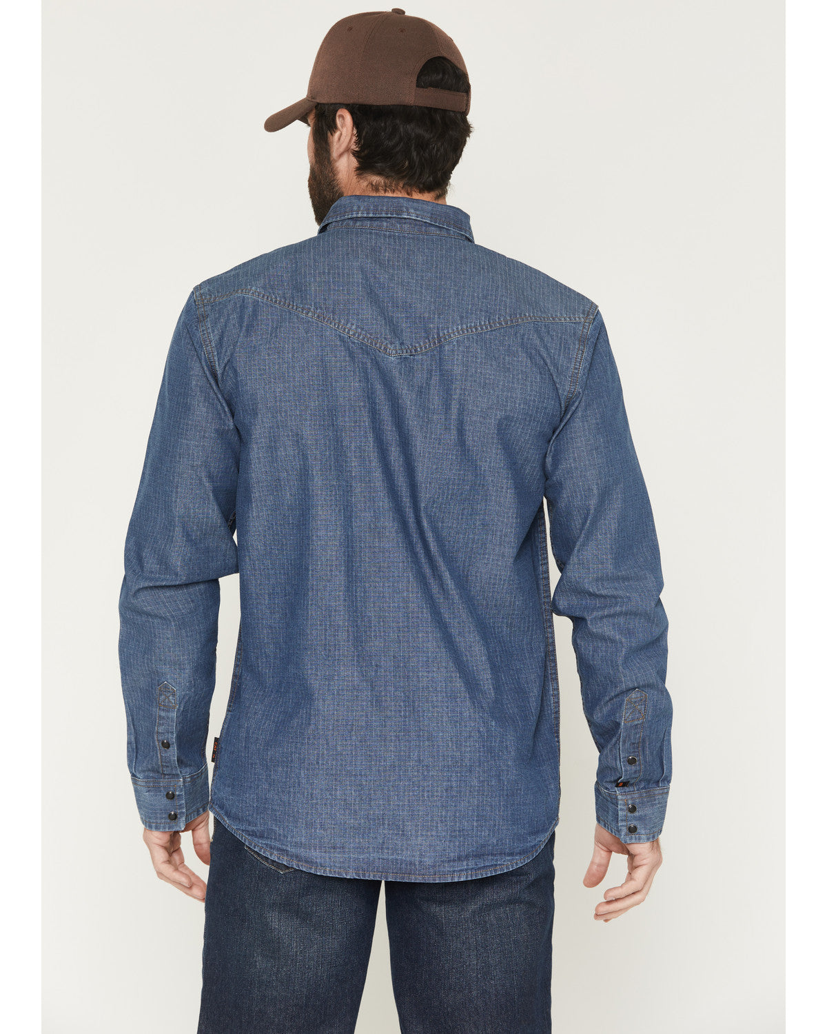 Cody James Men's FR Playa Ripstop Denim Long Sleeve Snap Work Shirt
