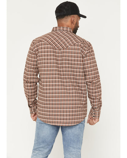 Cody James Men's FR Hondo Plaid Print Long Sleeve Snap Stretch Work Sh