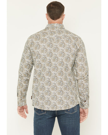 Cody James Men's FR Paisley Print Long Sleeve Snap Work Shirt