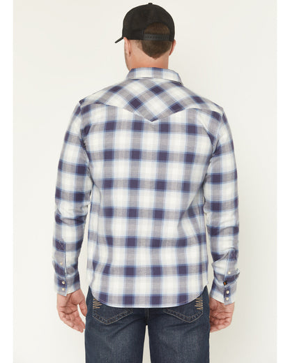 Cody James Men's FR Tex Plaid Print Long Sleeve Snap Work Shirt