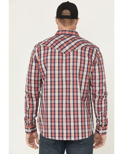 Cody James Men's FR Plaid Print Long Sleeve Snap Work Shirt