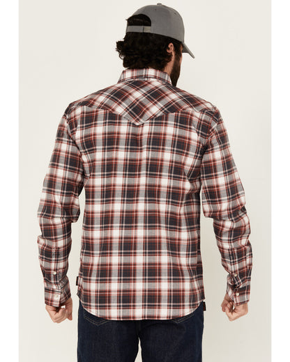 Cody James Men's FR Plaid Print Long Sleeve Snap Work Shirt