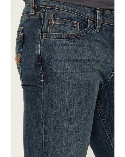 Cody James Men's FR Bozeman Medium Wash Slim Bootcut Work Jeans