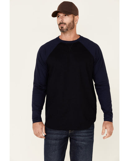 Cody James Men's FR Blocked Baseball Long Sleeve Work Shirt