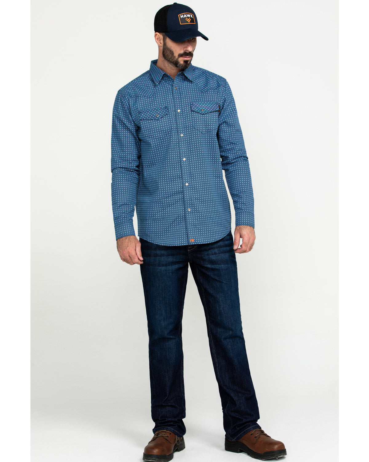 Cody James Men's FR Milliken Dark Slim Bootcut Work Jeans