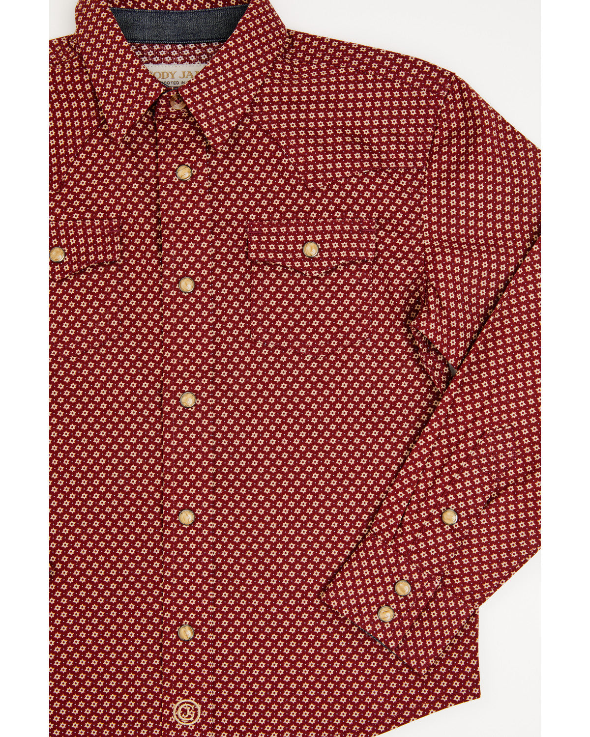 Cody James Toddler Boys' NFR Geo Print Long Sleeve Snap Stretch Wester