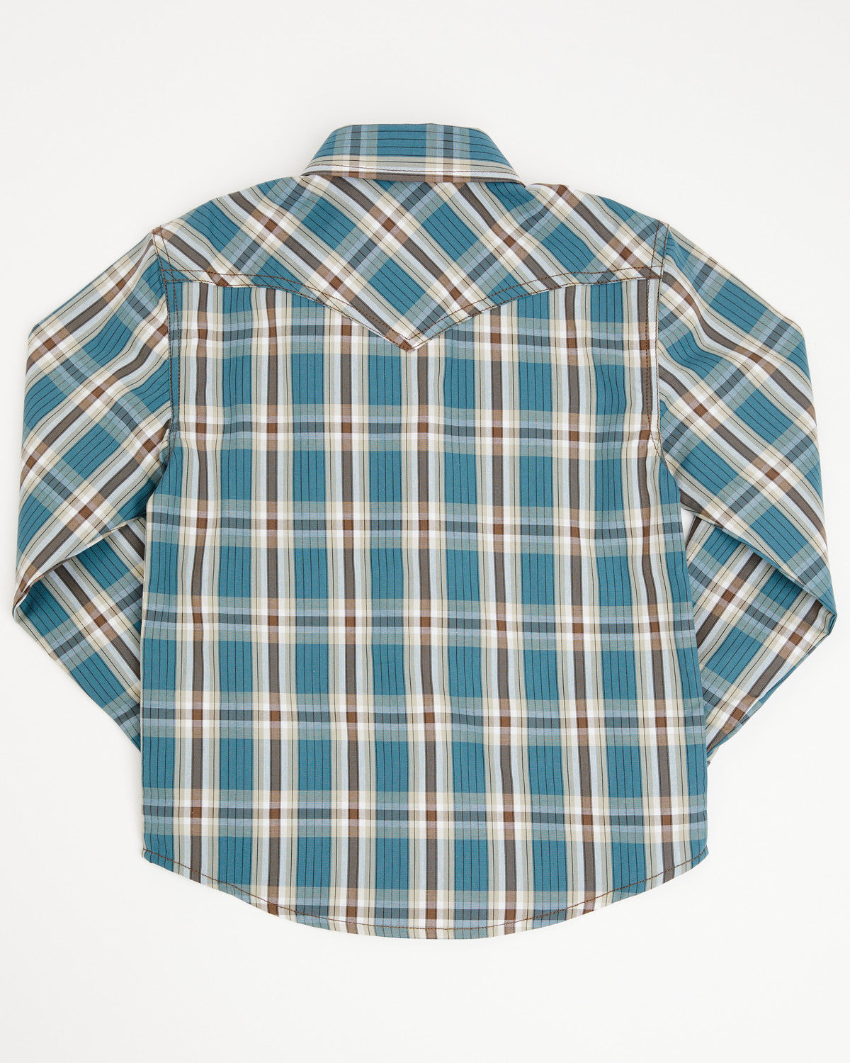 Cody James Toddler Boys' Niagra Falls Plaid Print Long Sleeve Snap Wes